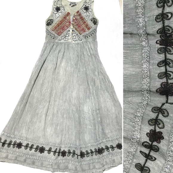 M.P.H Dresses & Skirts - Vintage • Embroidered Dress